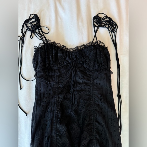 SOLD Isabelle’s Cabinet Black Lace Mini Dress - Picture 5 of 7